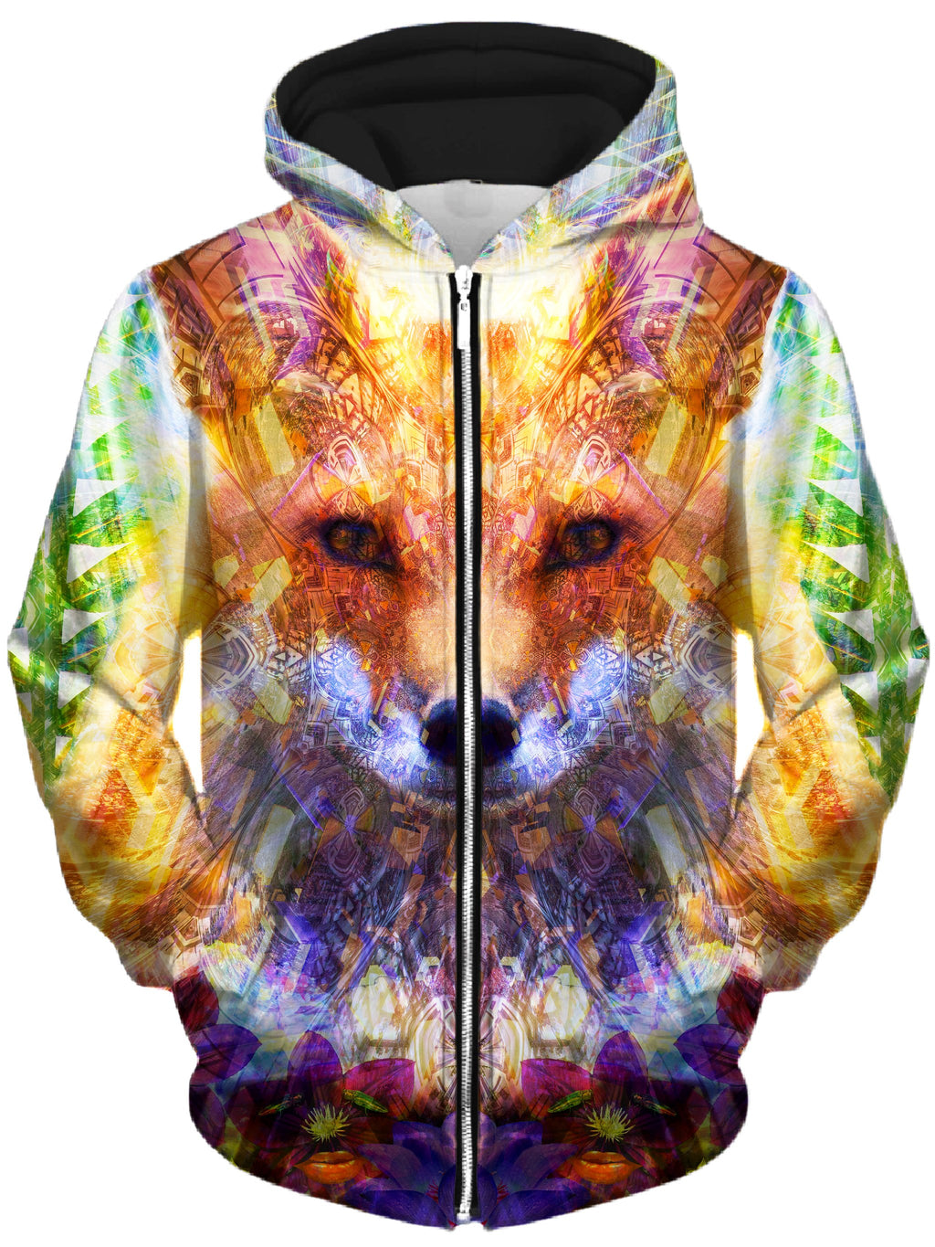 Fox Unisex Zip-Up Hoodie Lucid Eye Studios Epic Hoodie