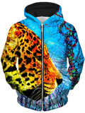 Prowling Paws Unisex Zip-Up Hoodie, Lucid Eye Studios, T6 - Epic Hoodie