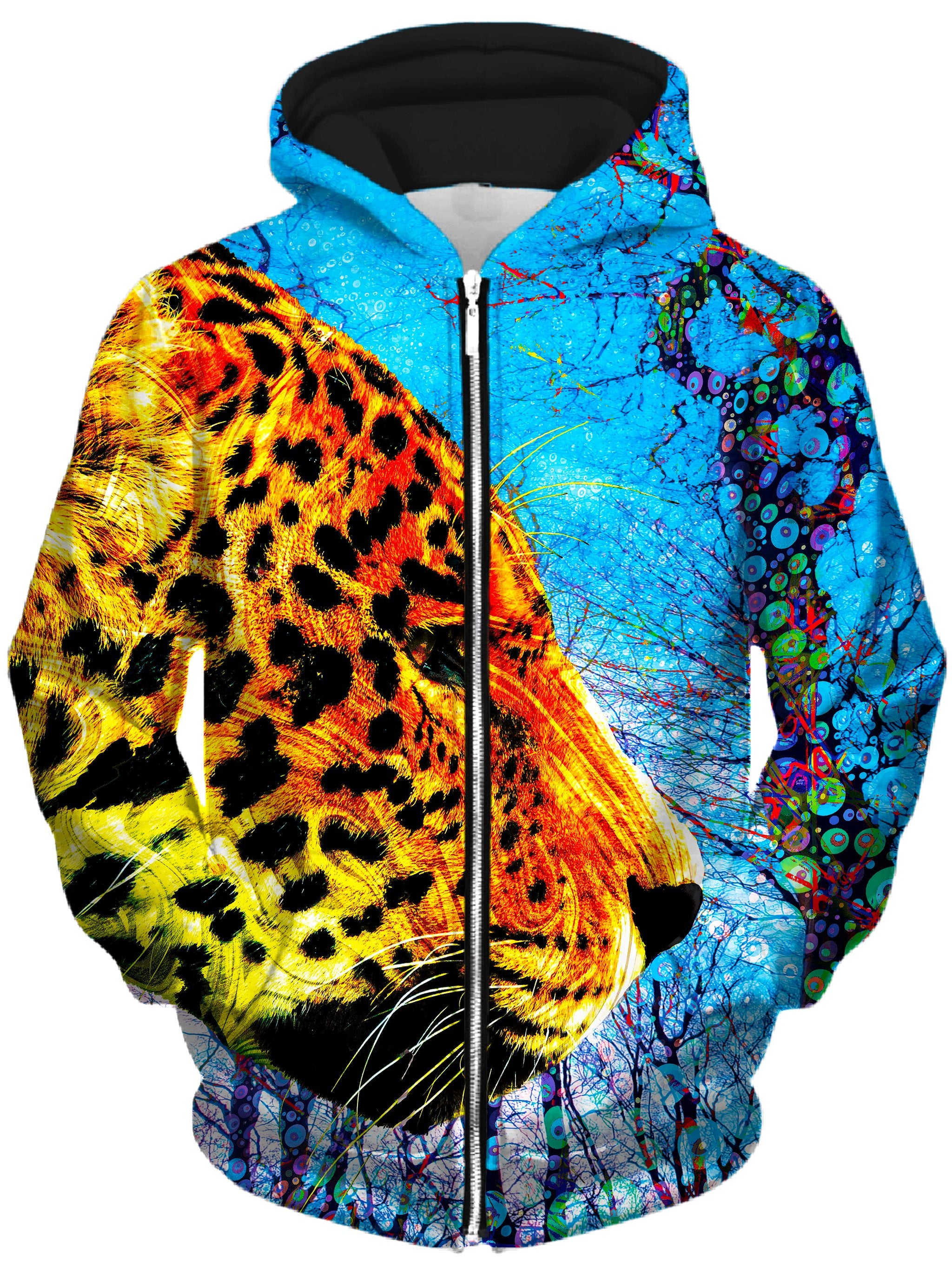 Prowling Paws Unisex Zip-Up Hoodie, Lucid Eye Studios, T6 - Epic Hoodie