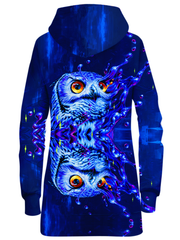 Lucid Owl Hoodie Dress