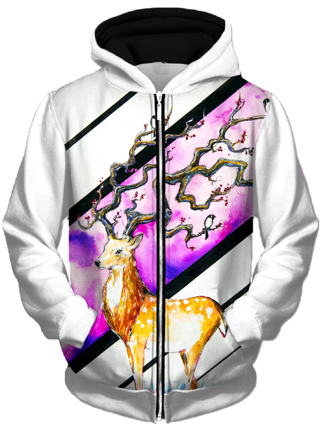 Alastor Unisex Zip-Up Hoodie Marc Allante Epic Hoodie