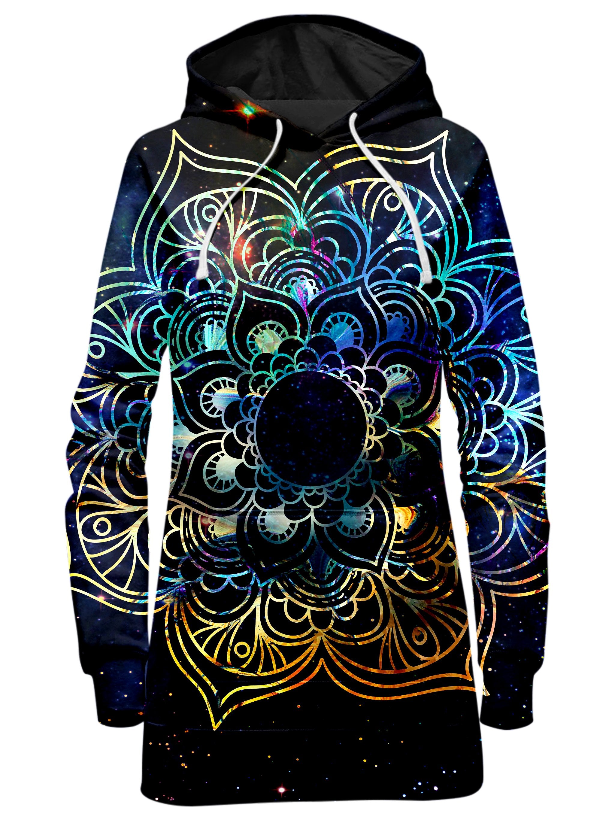 Galaxy Mandala Hoodie Dress MCAshe Spiritual Art Epic Hoodie
