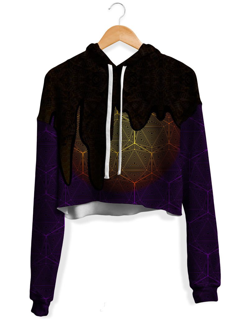 Noctum X Truth - Hallucinations Golden Honey Fleece Crop Hoodie