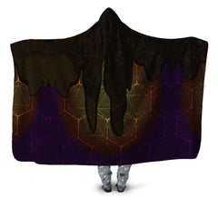 Hallucinations Golden Honey Hooded Blanket