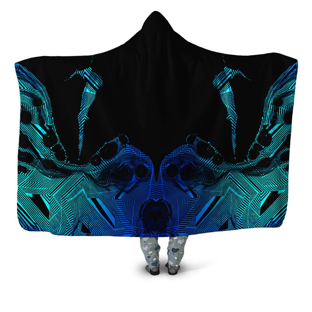 Noctum X Truth - Primordial Flow Aqua Hooded Blanket