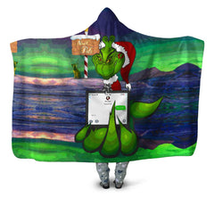 Savage Grinch Hooded Blanket