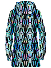 Holographic Hexagon Hoodie Dress