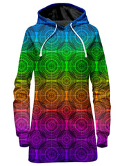 Rainbow Mandala Hoodie Dress