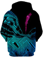 Primordial Flow Pink Unisex Zip-Up Hoodie Noctum X Truth Epic Hoodie