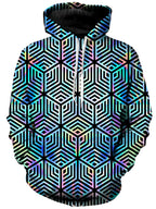 Holographic Hexagon Unisex Hoodie Noctum X Truth Epic Hoodie
