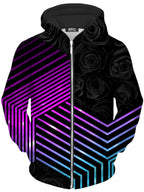 Connected Hex Unisex Zip-Up Hoodie Noctum X Truth Epic Hoodie