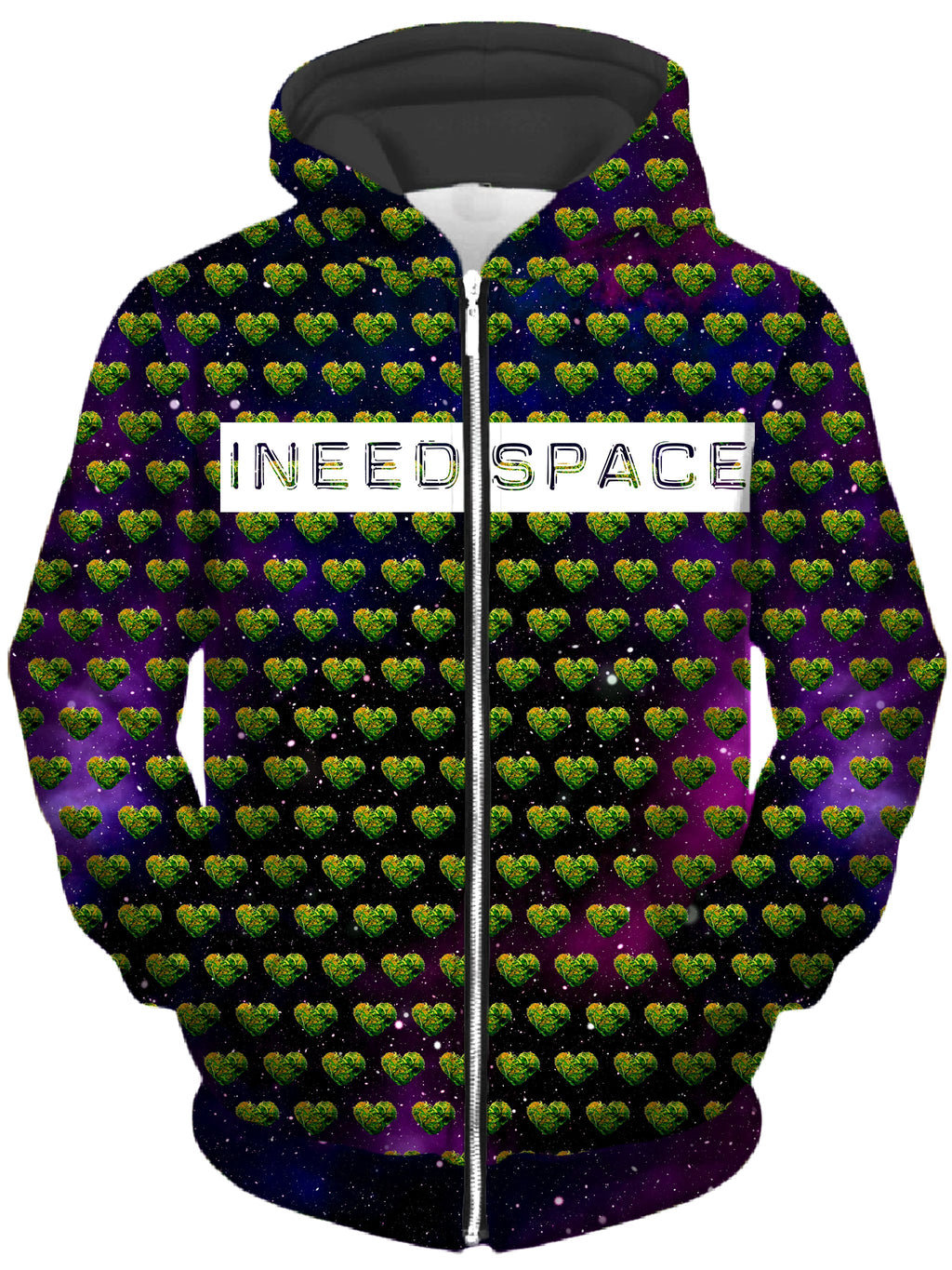I Need Space Unisex Zip-Up Hoodie Noctum X Truth Epic Hoodie