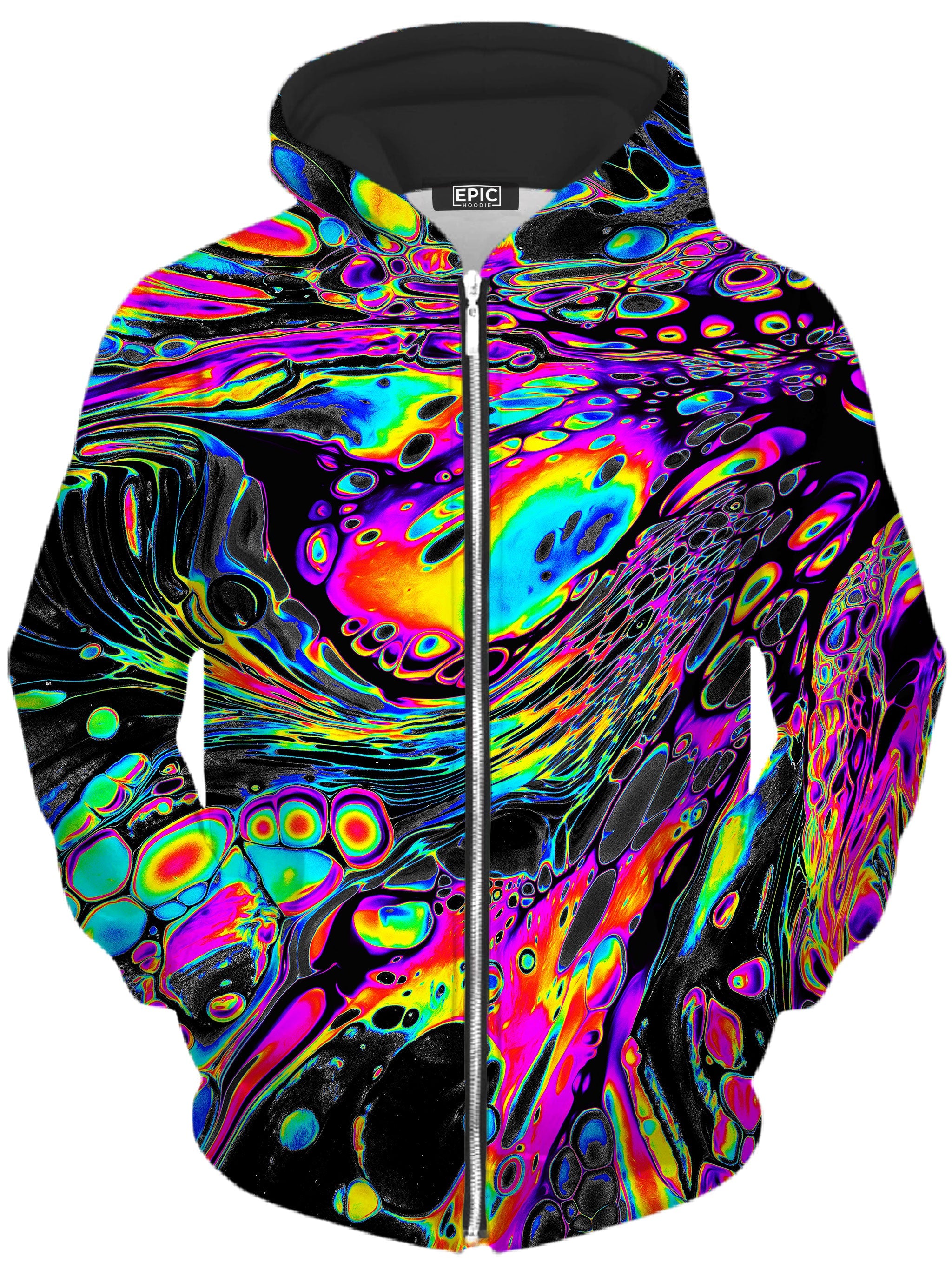 Rainbow Magma Unisex Zip-Up Hoodie Noctum X Truth Epic Hoodie