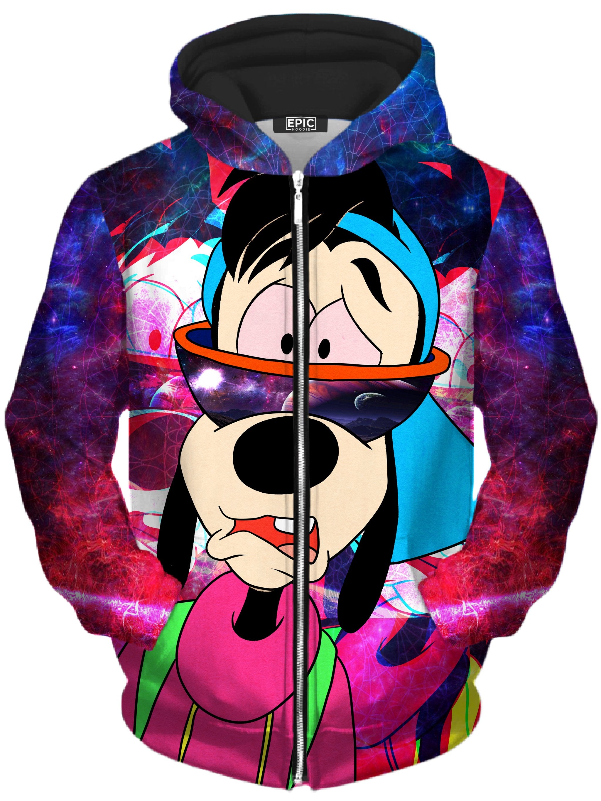 Space Goof Unisex Zip-Up Hoodie Noctum X Truth Epic Hoodie