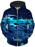 Celestial Seascape Unisex Zip-Up Hoodie Noctum X Truth Epic Hoodie