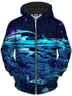 Celestial Seascape Unisex Zip-Up Hoodie Noctum X Truth Epic Hoodie