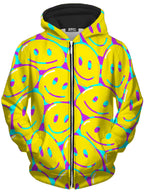 Happy Tabs Unisex Zip-Up Hoodie Noctum X Truth Epic Hoodie