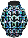 Holographic Hexagon Unisex Zip-Up Hoodie Noctum X Truth Epic Hoodie
