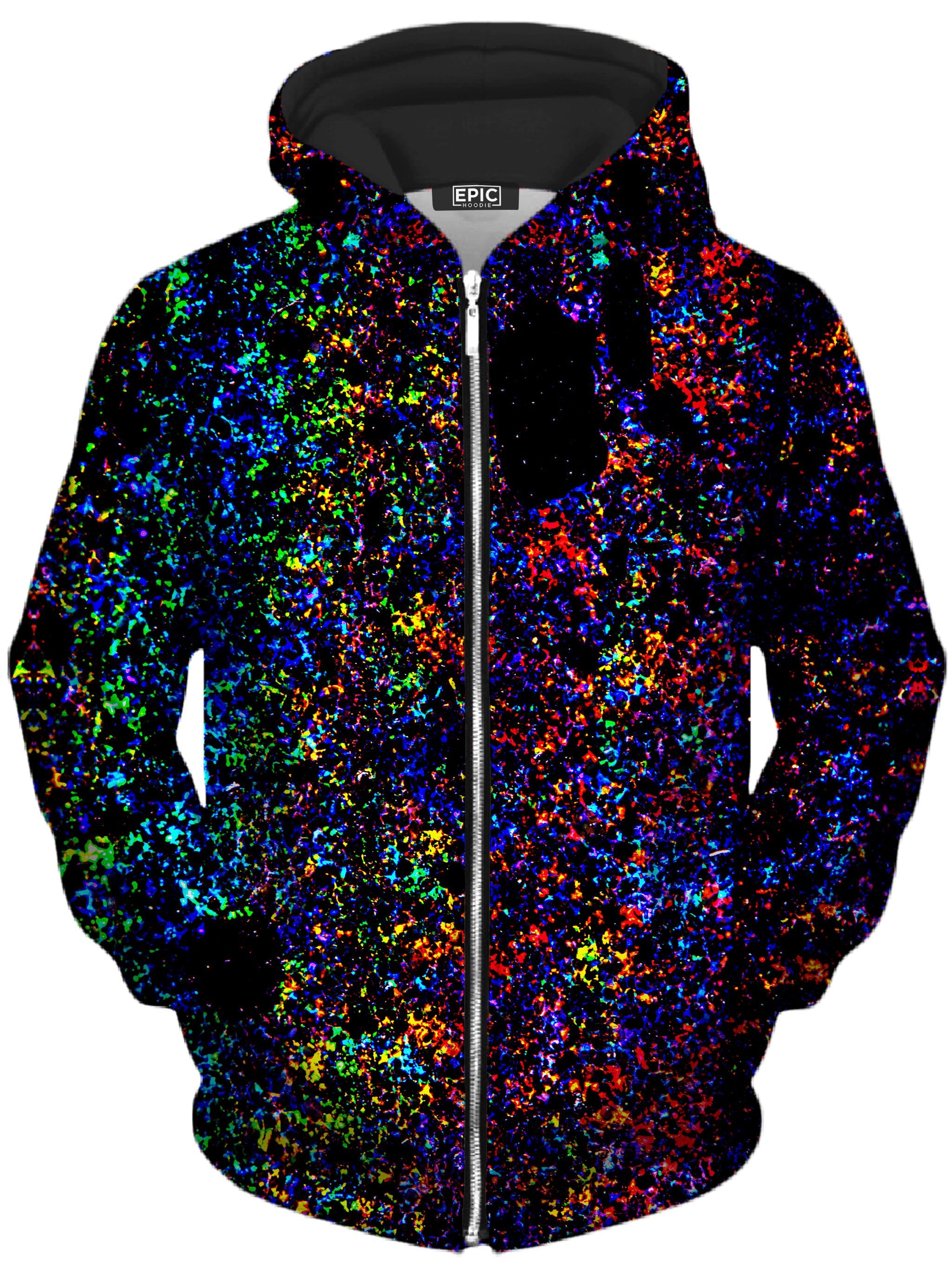 Lightning Rainbow Unisex Zip-Up Hoodie Noctum X Truth Epic Hoodie
