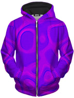 Wild Berry Halftone Unisex Zip-Up Hoodie Noctum X Truth Epic Hoodie