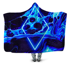 Portal Home Blue Hooded Blanket