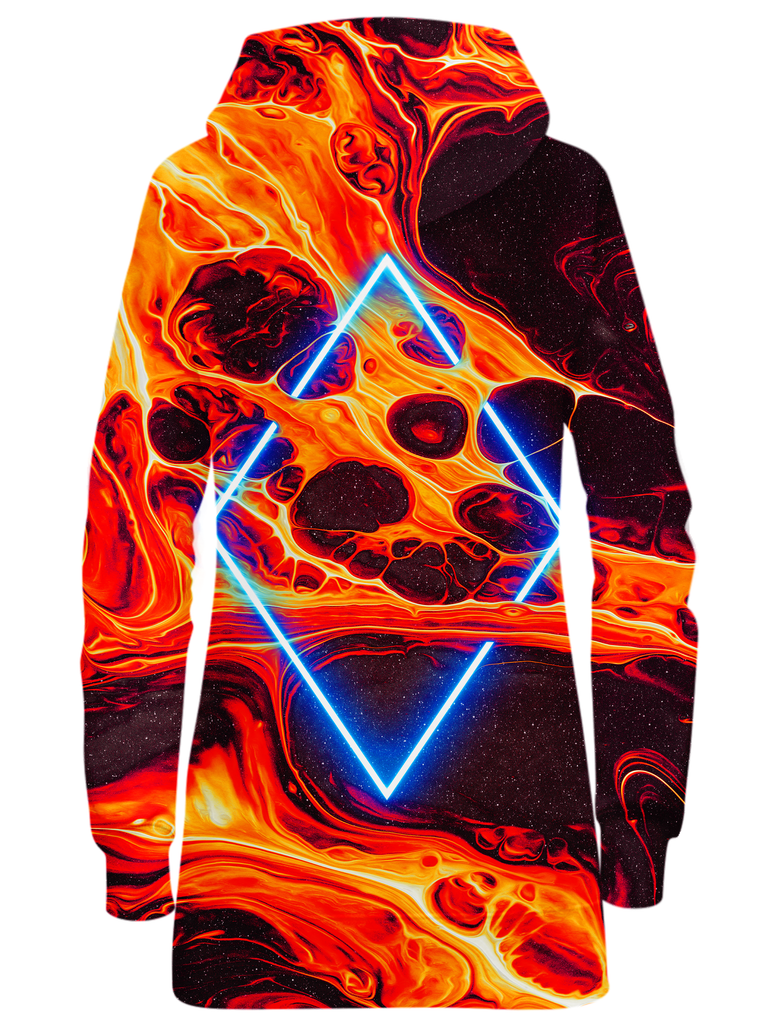 Portal Home Orange Hoodie Dress