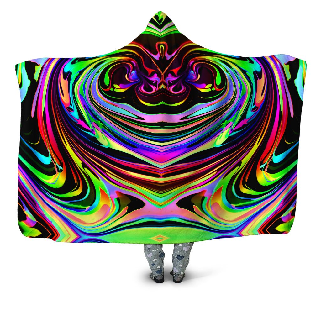 Cosmic Swirl Hooded Blanket Psychedelic Pourhouse Epic Hoodie