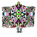 Neon Zebra Portal Hooded Blanket Psychedelic Pourhouse Epic Hoodie