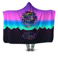 Psychedelic Outrun Hooded Blanket Psychedelic Pourhouse Epic Hoodie