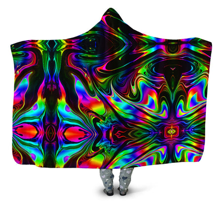 Psychedelic Pourhouse - That Glow Flow Hooded Blanket