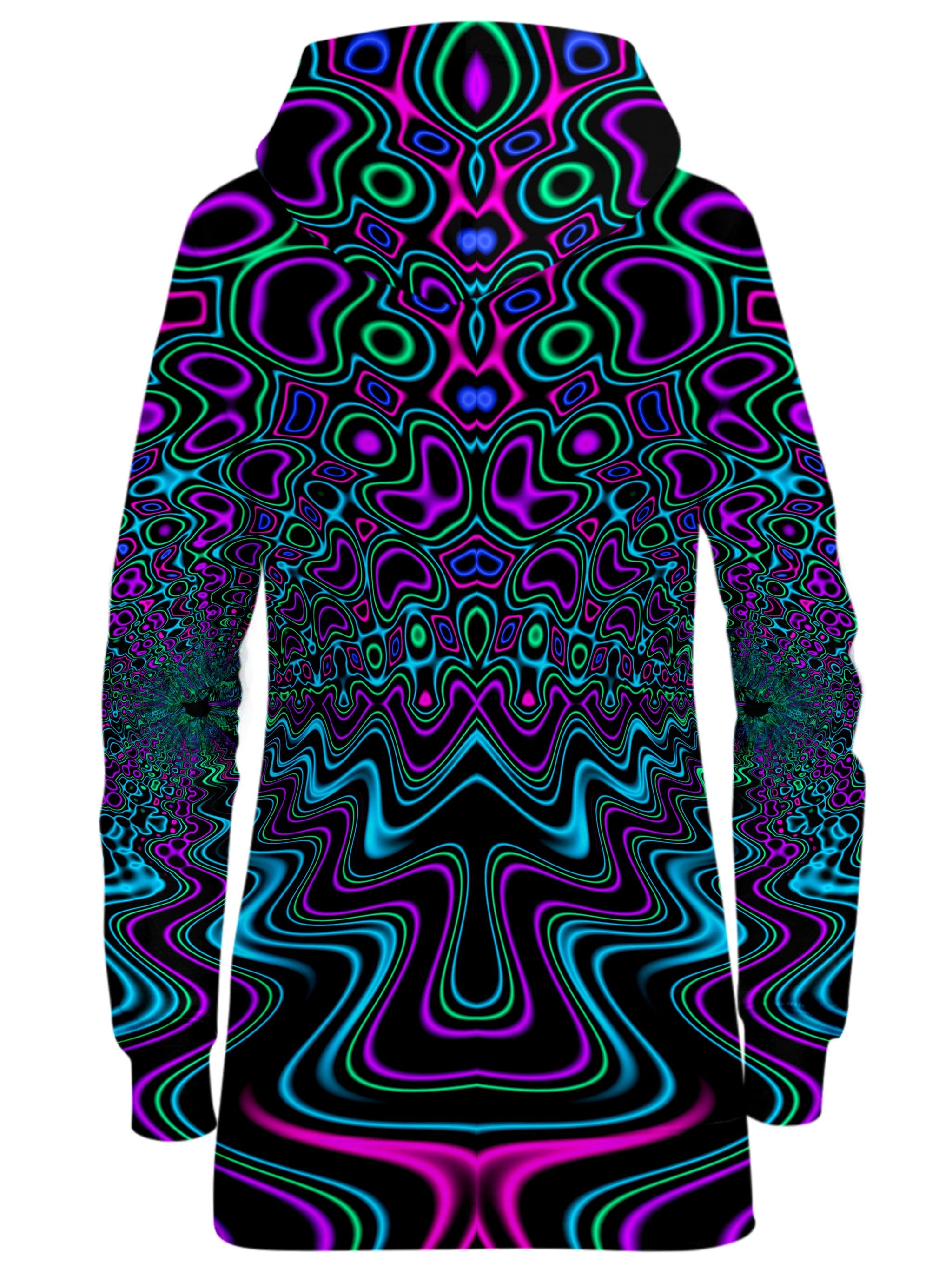 Fractal River Hoodie Dress Psychedelic Pourhouse Epic Hoodie