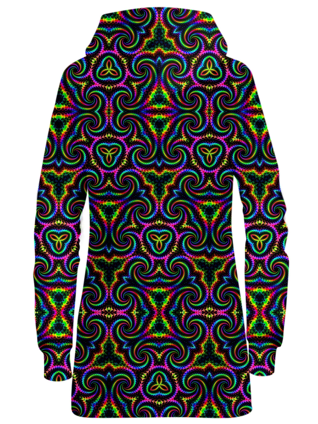 Kaleidoscope Flow Hoodie Dress Psychedelic Pourhouse Epic Hoodie