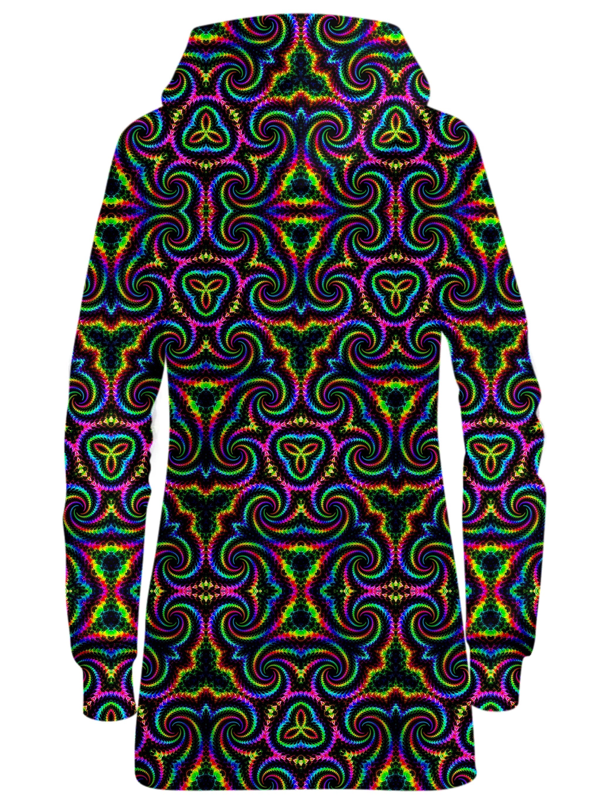 Kaleidoscope Flow Hoodie Dress Psychedelic Pourhouse Epic Hoodie