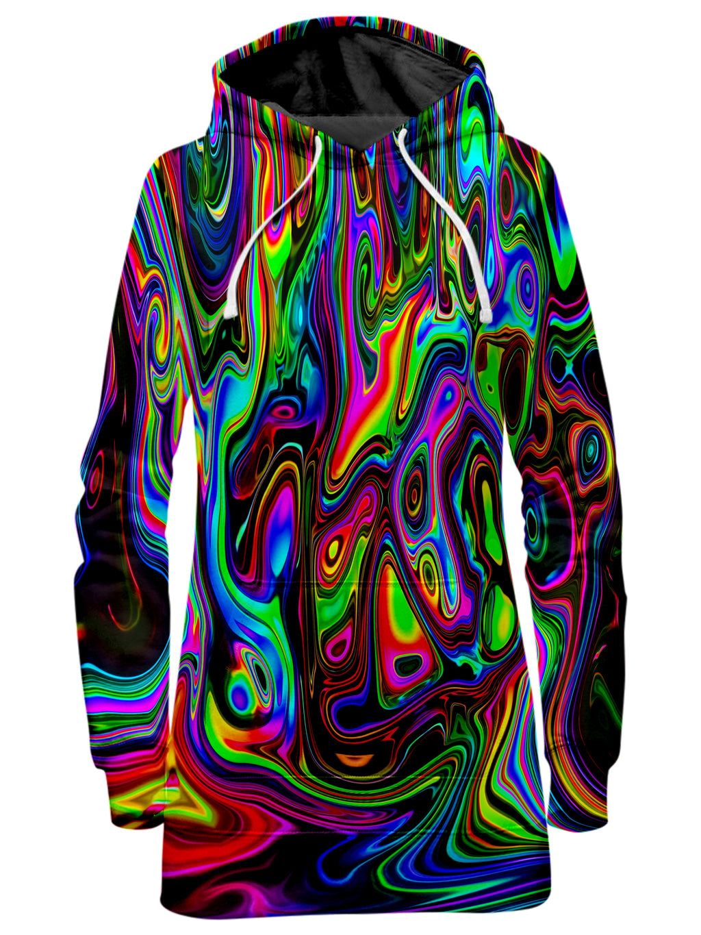 Acid Drop Hoodie Dress Psychedelic Pourhouse Epic Hoodie
