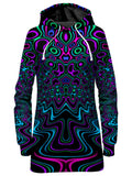 Fractal River Hoodie Dress Psychedelic Pourhouse Epic Hoodie