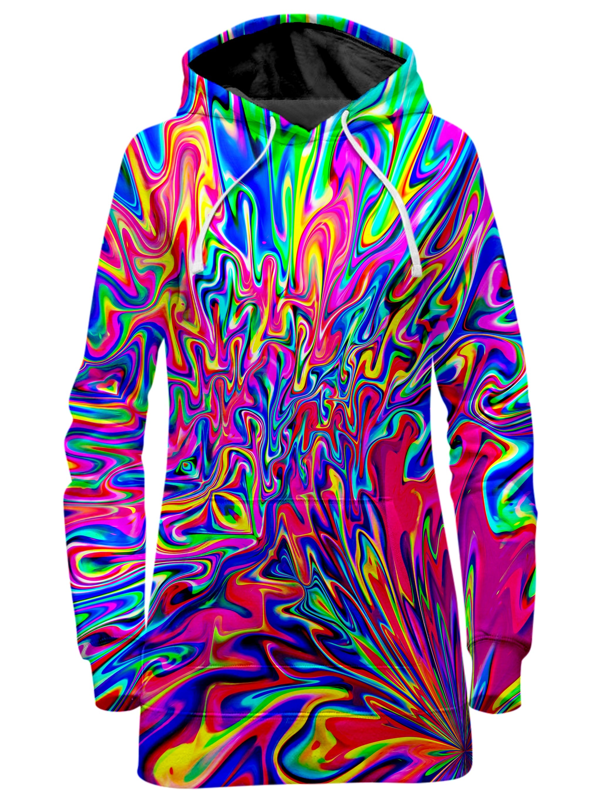 Sonic Blooming Hoodie Dress Psychedelic Pourhouse Epic Hoodie