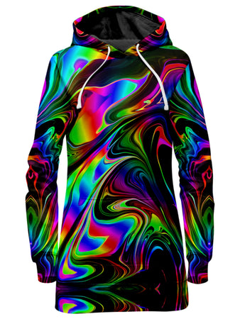 Psychedelic Pourhouse - That Glow Flow Hoodie Dress