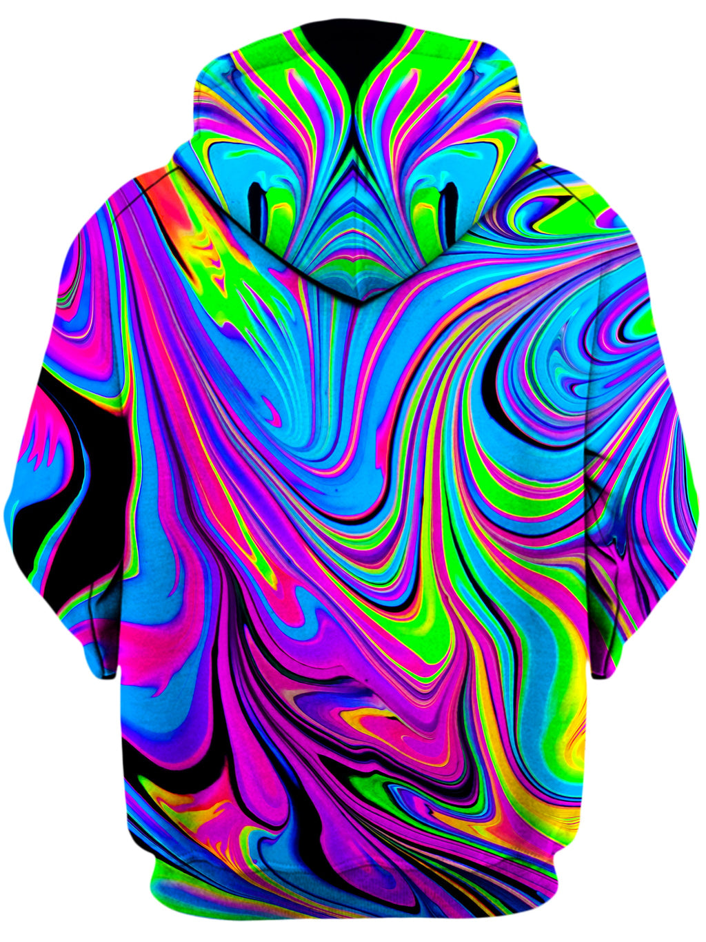 Cosmic Flow Unisex Zip-Up Hoodie Psychedelic Pourhouse Epic Hoodie