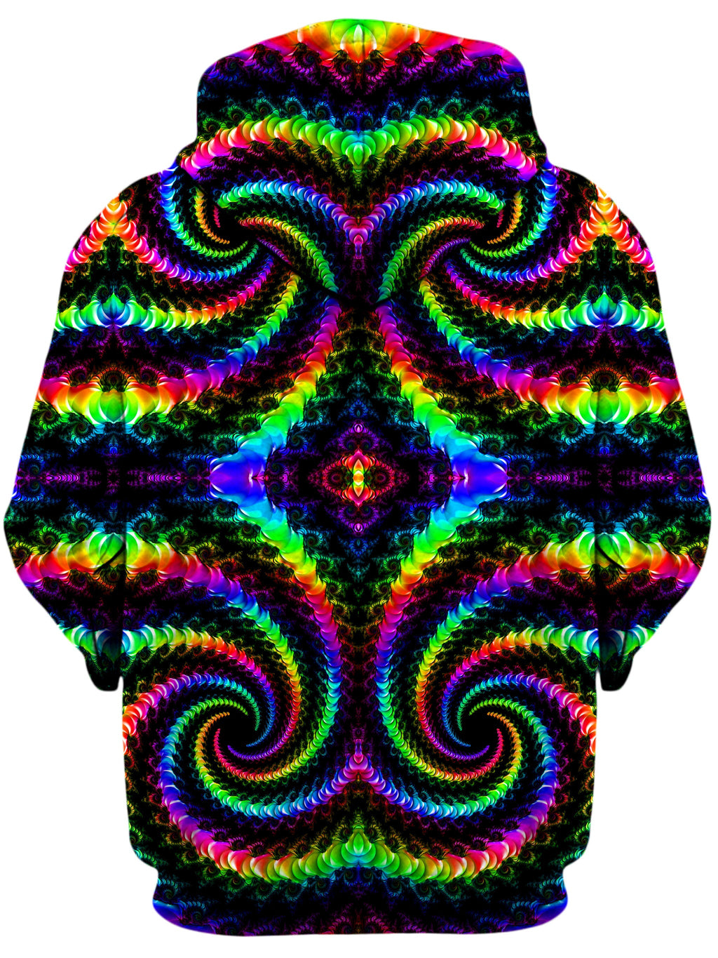 Fractaled Vision Unisex Zip-Up Hoodie Psychedelic Pourhouse Epic Hoodie