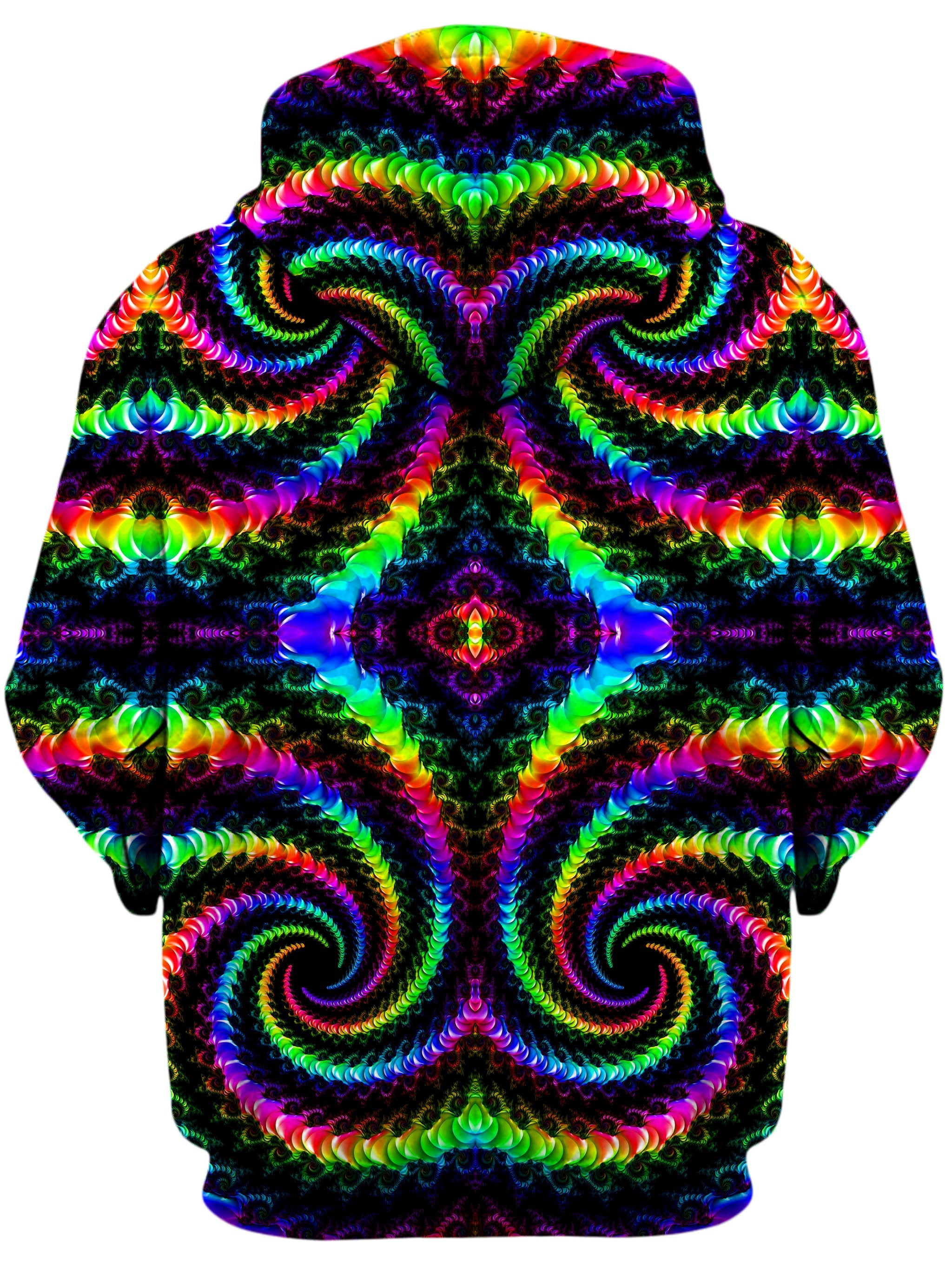 Fractaled Vision Unisex Zip-Up Hoodie Psychedelic Pourhouse Epic Hoodie