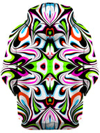 Neon Zebra Portal Unisex Zip-Up Hoodie Psychedelic Pourhouse Epic Hoodie