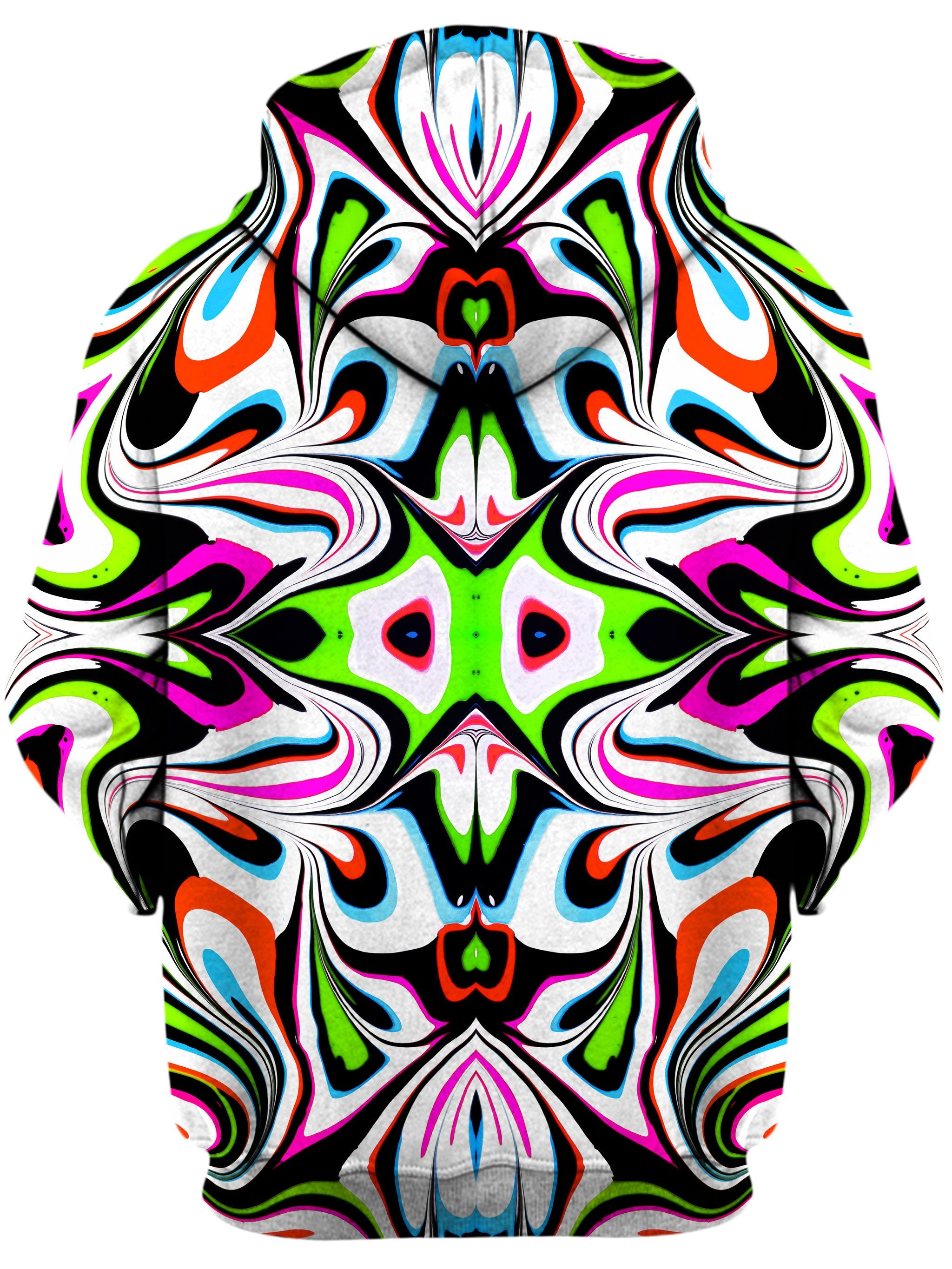 Neon Zebra Portal Unisex Zip-Up Hoodie Psychedelic Pourhouse Epic Hoodie