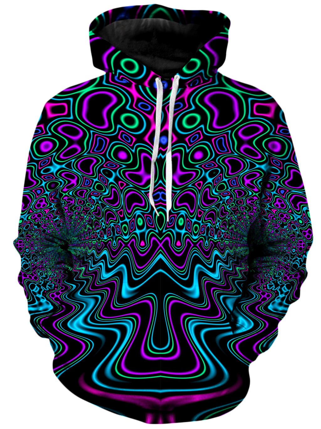 Fractal River Unisex Hoodie Psychedelic Pourhouse Epic Hoodie