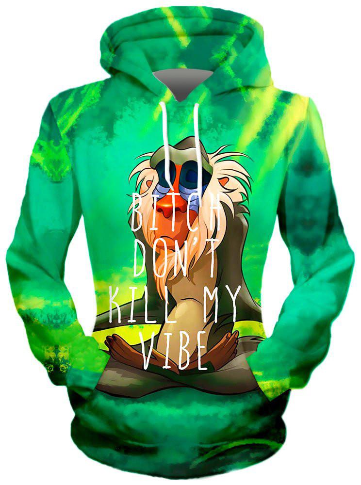 Meditating Rafiki Hoodie, On Cue Apparel, T6 - Epic Hoodie
