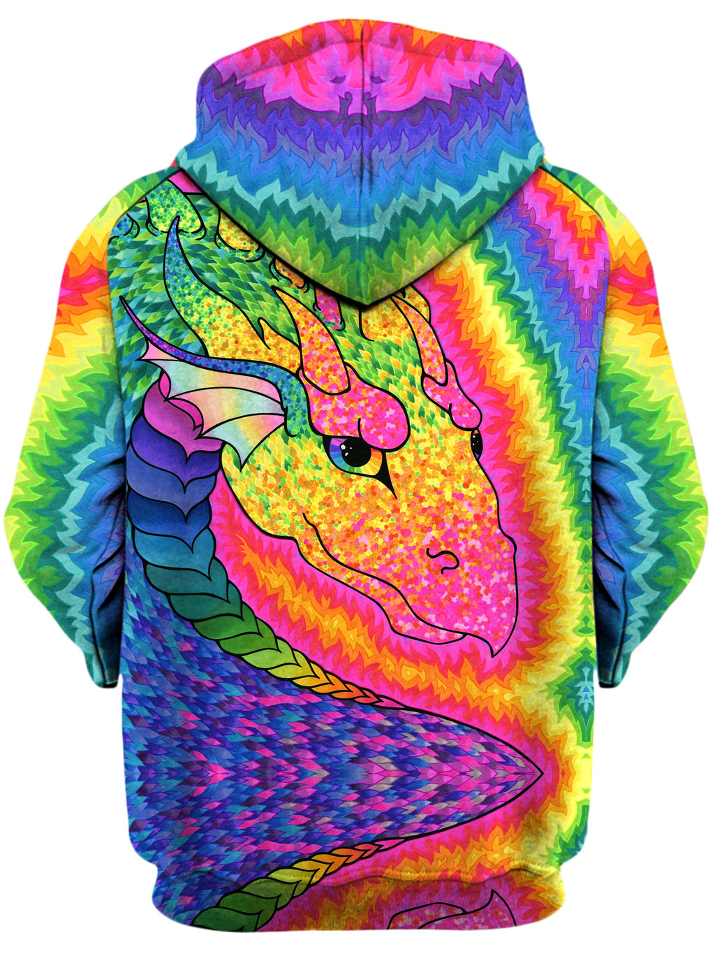 Rainbow Dragon Unisex Zip-Up Hoodie