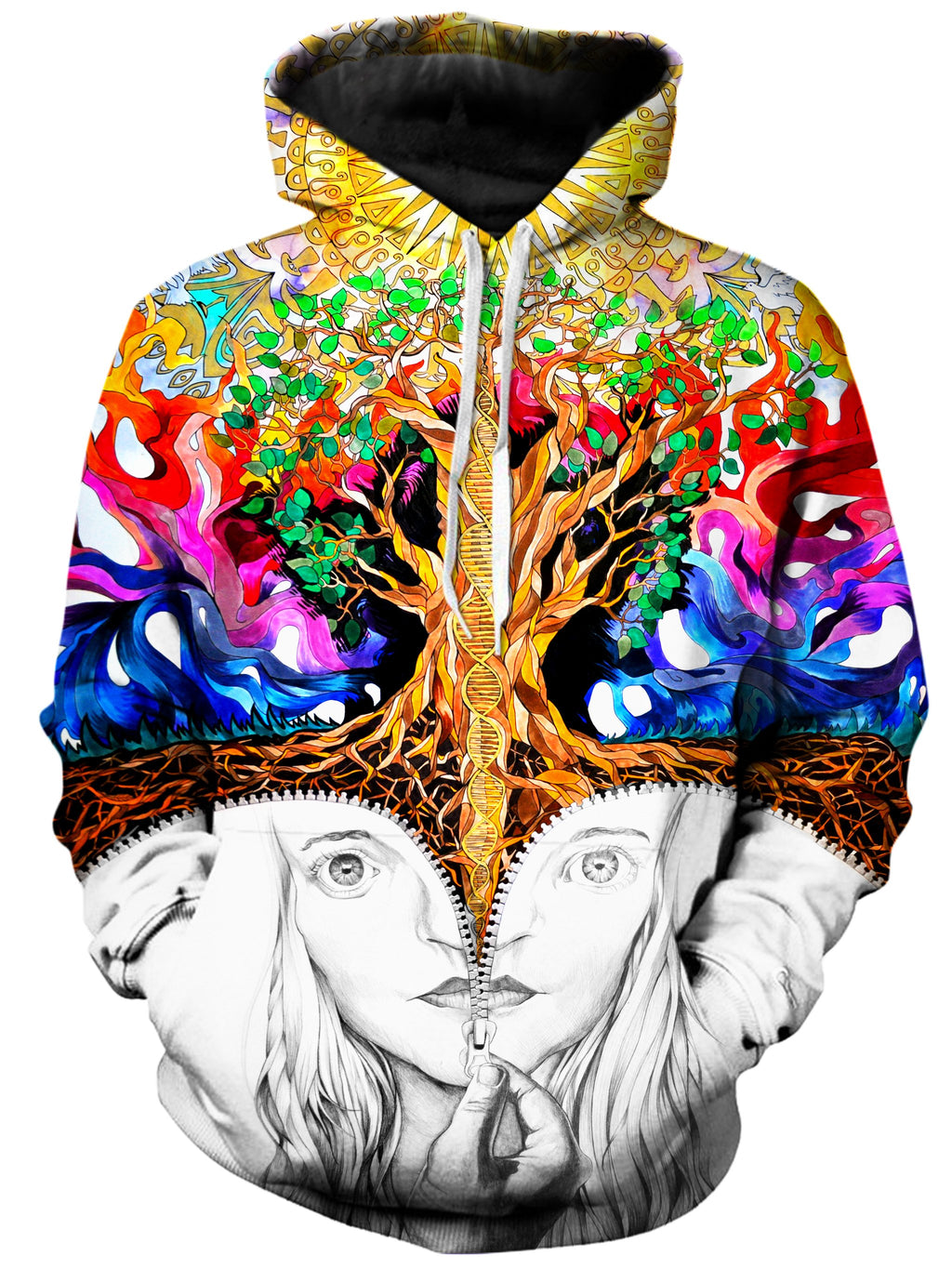 Unzipped Self Portrait Unisex Hoodie, Rachel Rosenkoetter, T6 - Epic Hoodie