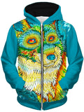 Foxadelic II Unisex Zip-Up Hoodie, Rachel Rosenkoetter, T6 - Epic Hoodie