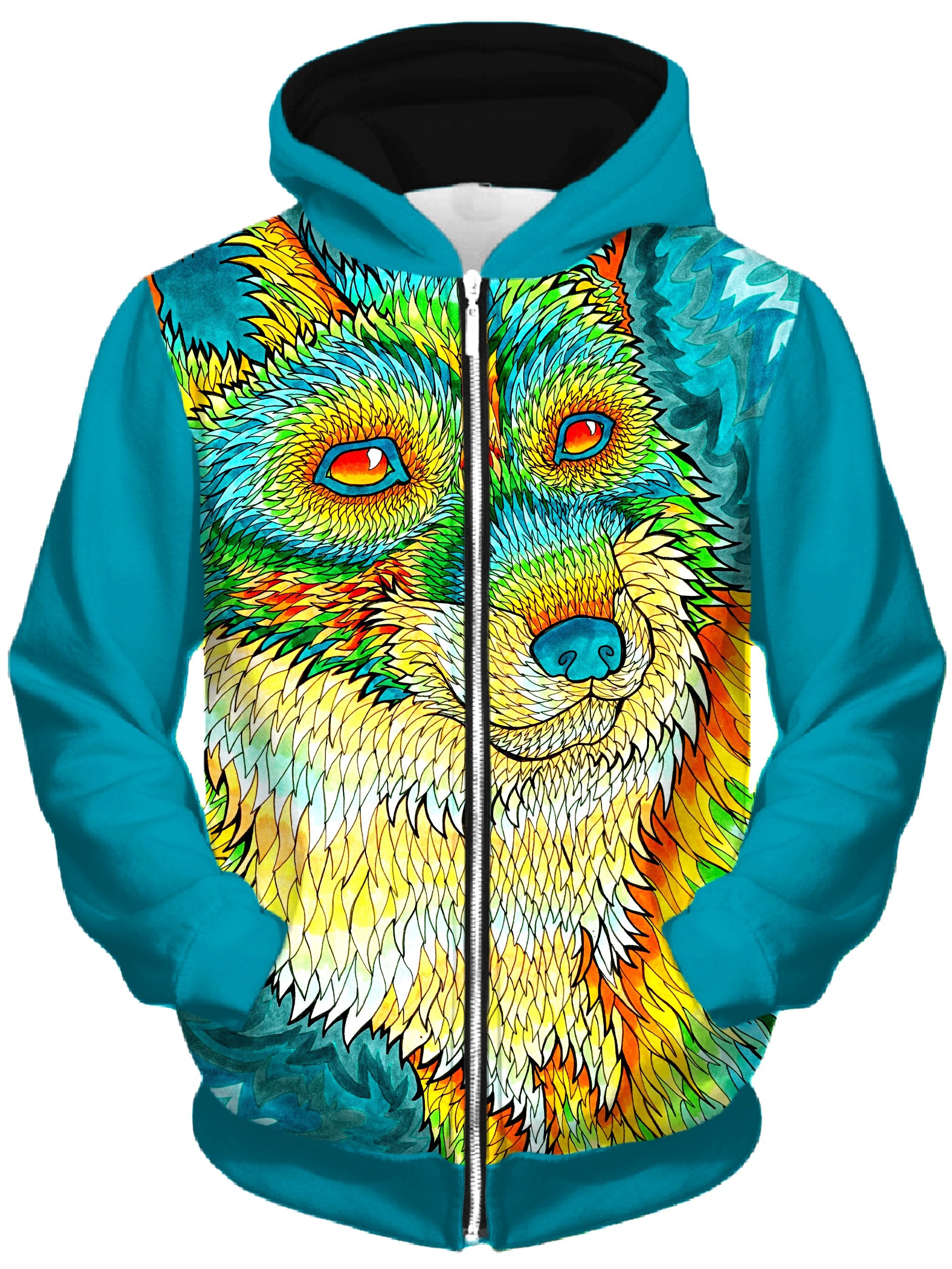 Foxadelic II Unisex Zip-Up Hoodie, Rachel Rosenkoetter, T6 - Epic Hoodie