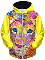 Kaleidoscopic King 1 Unisex Zip-Up Hoodie Rachel Rosenkoetter Epic Hoodie