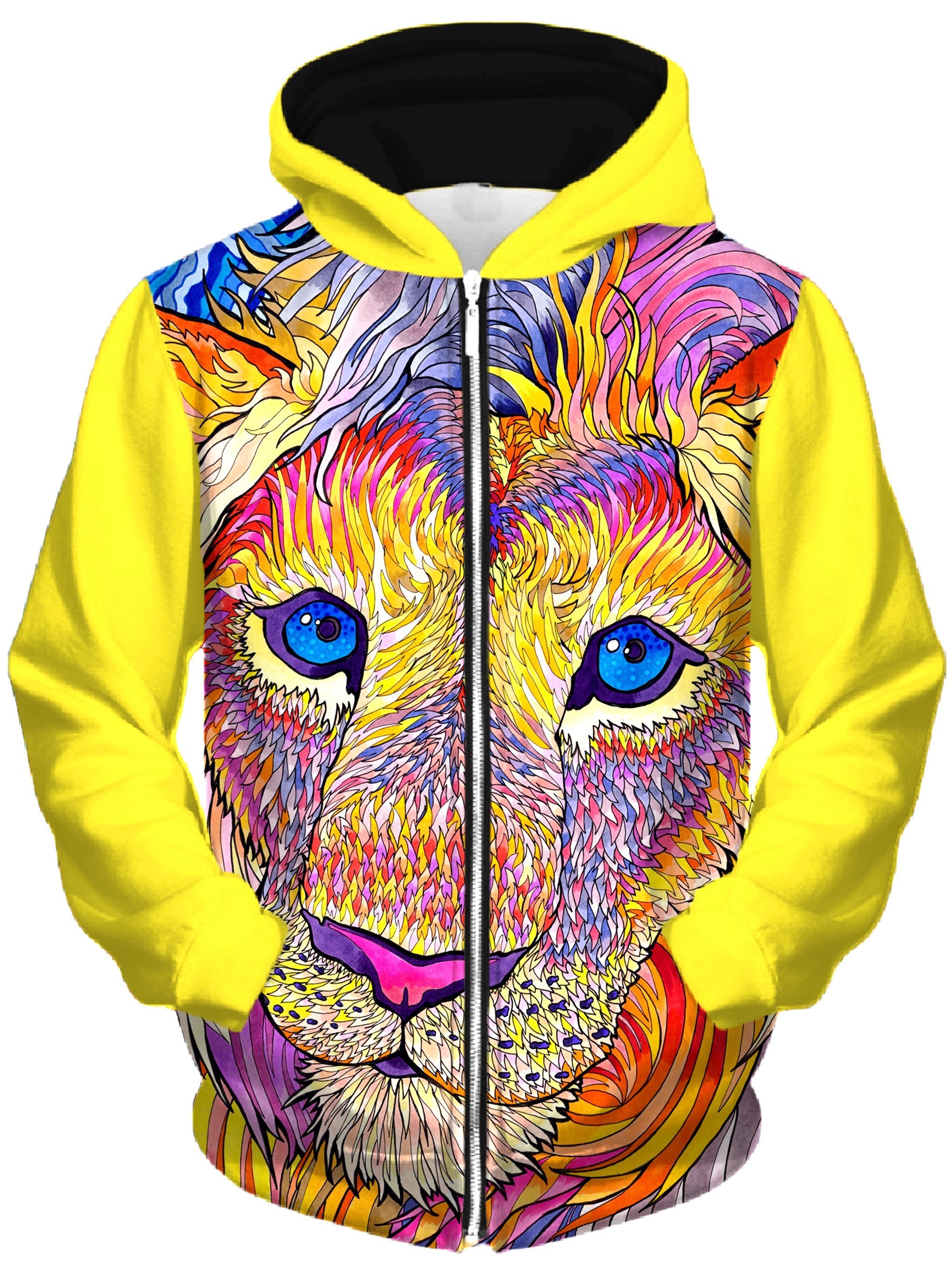 Kaleidoscopic King 1 Unisex Zip-Up Hoodie, Rachel Rosenkoetter, T6 - Epic Hoodie